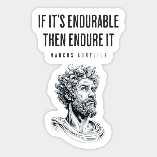 Marcus Aurelius Art Quote Sticker